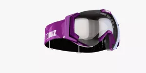 Detské lyžiarske okuliare Bliz Carver JR OTG purple frame orange w.silver mirror  