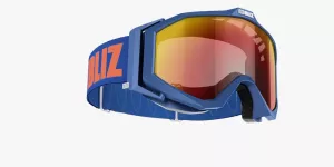 Lyžiarske okuliare Bliz Edge OTG blue frame brown w.red multi 