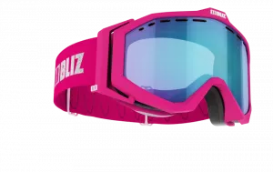 Detské lyžiarske okuliare Bliz Edge JR OTG matt pink/brown w blue multi cat. 3