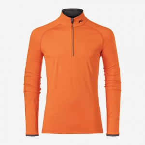 Lyžiarske funkčné oblečenie KJUS Men Feel Midlayer Half-Zip kjus-orange