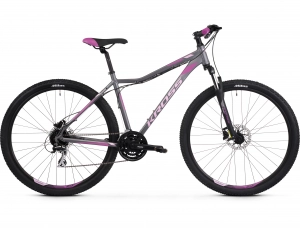 Dámsky horský bicykel Kross Lea 5.0 27,5” matný grafitovo-ružovo-fialový