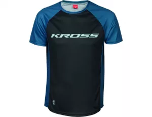 Pánsky cyklistický dres Kross Hyde Short Sleeve blue