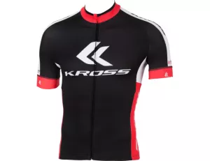 Pánsky cyklistický dres Kross Race Pro Jersay black/white