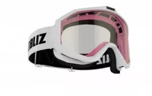 Detské lyžiarske okuliare Bliz Liner jr. matt white/pink cat. 1