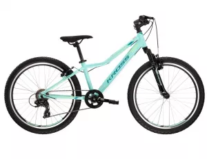 Detský dievčenský bicykel Kross Lea JR 1.0 24” lesklý zeleno-mätový