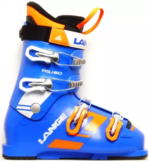 Detské lyžiarky bazár Lange RSJ 60 blue/wh/orange 225