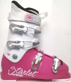 Detské lyžiarky BAZÁR Lange Starlet 60 pink/white 235