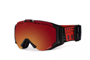 Lyžiarske okuliare Bliz Carver XT OTG Matt Black Smoke w Red Multi + Extra Orange